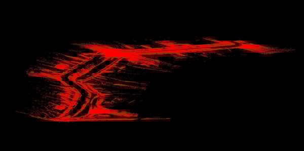 LiDAR - mapped area stripped of linear asset power lines, to show DSM digital surface model
